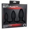 Nexus Lot de 3 plugs Silicone Trio Nexus Noirs